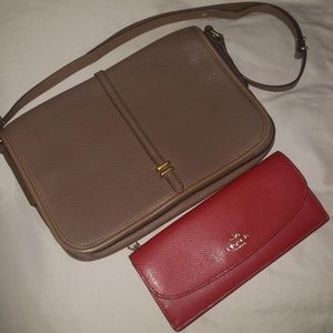 Marc by Marc Jacob shoulder handbag & Coach wallet